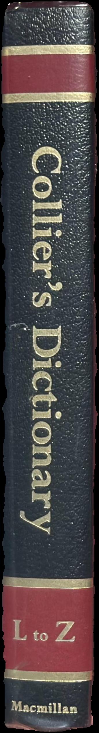 Collier's dictionary / edited by William D. Halsey live spine