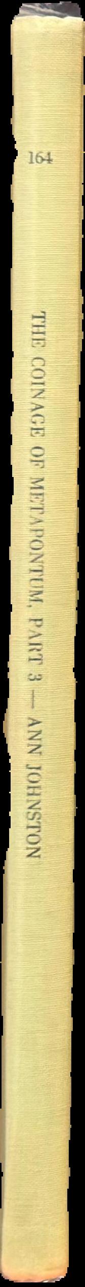 The coinage of Metapontum : part 3 live spine