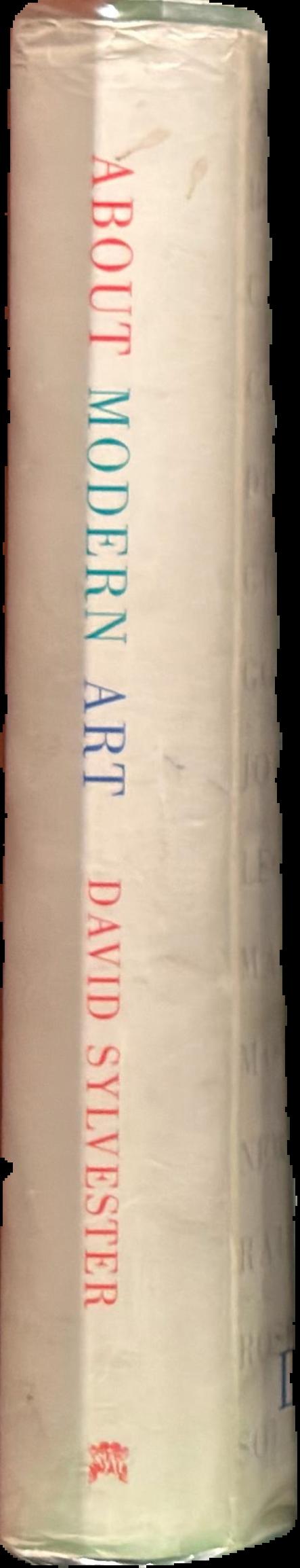 About modern art : critical essays 1948-96 live spine