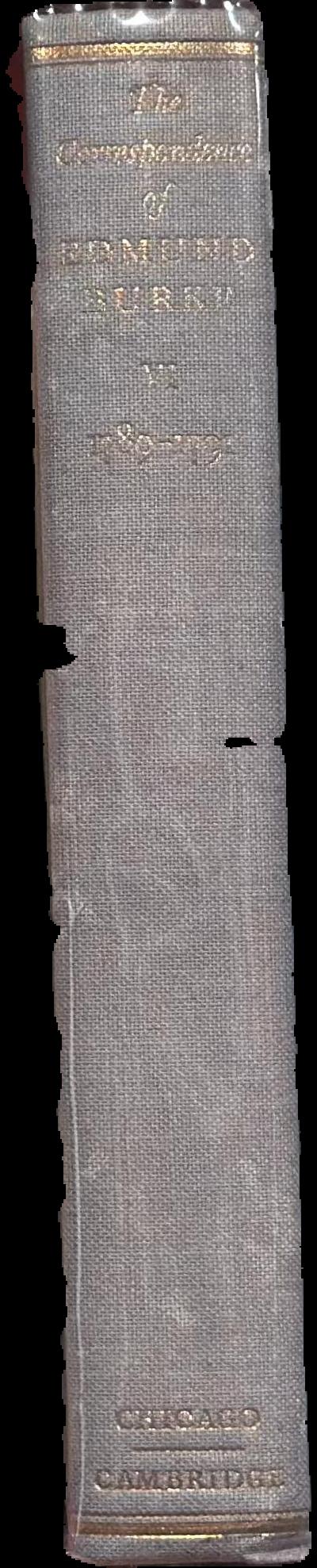The correspondence of Edmund Burke : volume VI July 1789- December 1791 / edited by Alfred Cobban and Robert A. Smith live spine