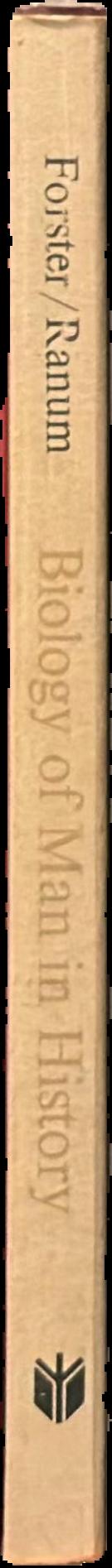 Biology of man in history : selections from the Annales Economies, Societes, Civilisations live spine