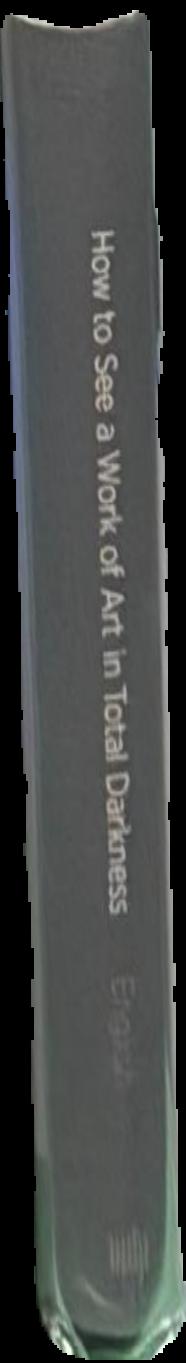 How to see a work of art in total darkness live spine