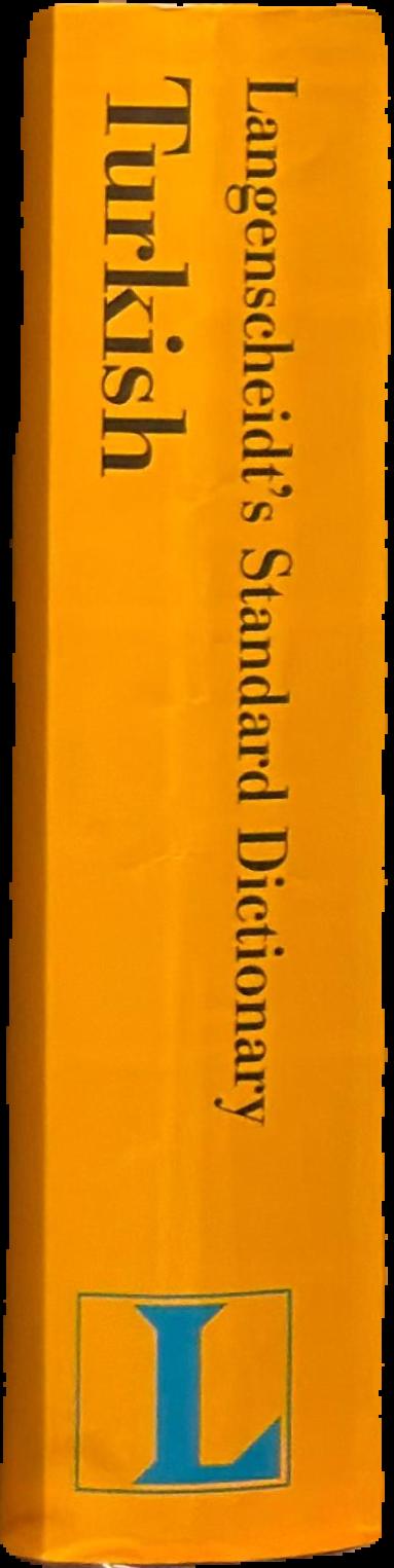Langenscheidt's standard Turkish dictionary First Part Turkish-English live spine