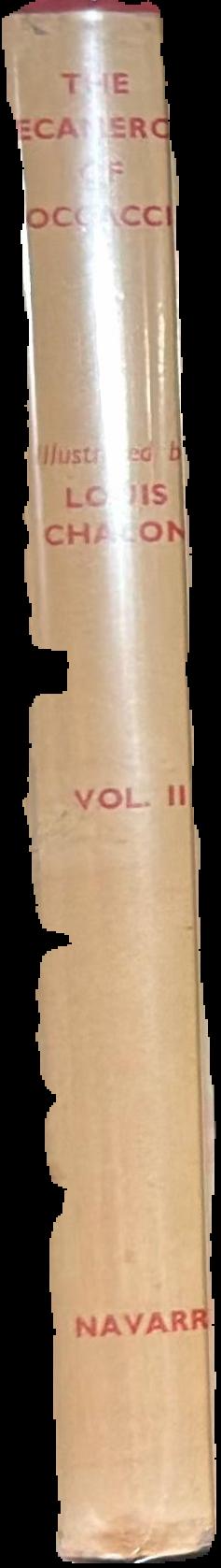The decameron of Giovanni Boccaccio : volume the first live spine