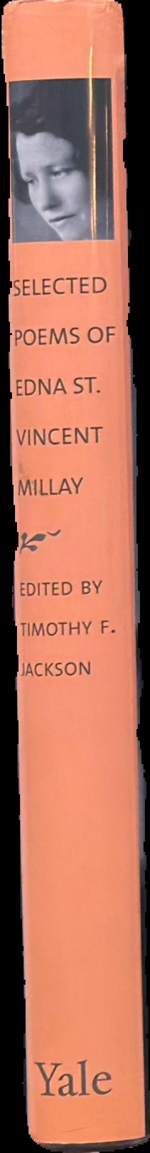 Selected poems of Edna St. Vincent Millay live spine