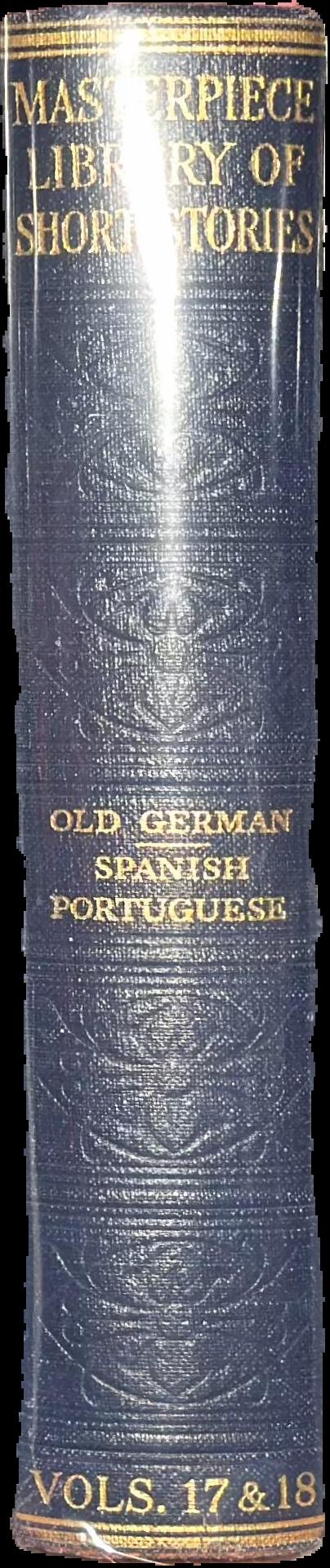 The masterpiece library of short stories : the thousand best complete tales of all times and all countries live spine