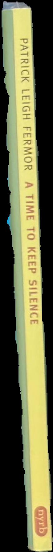 A time to keep silence live spine