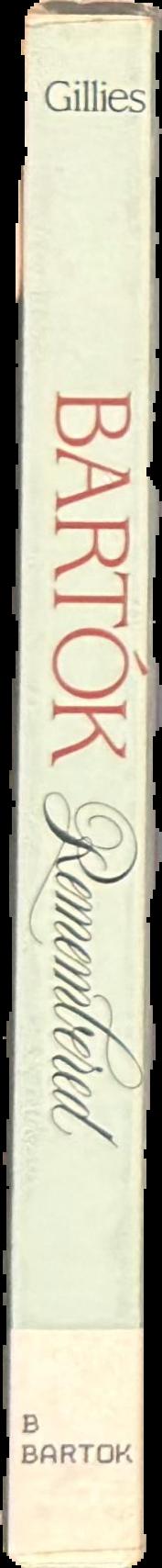 Bartok remembered live spine