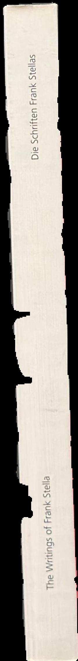 The writings of Frank Stella = Die Schriften Frank Stella live spine