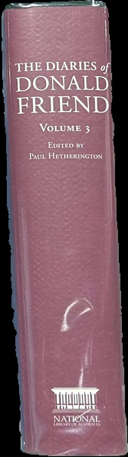 The diaries of Donald Friend : volume 3 live spine