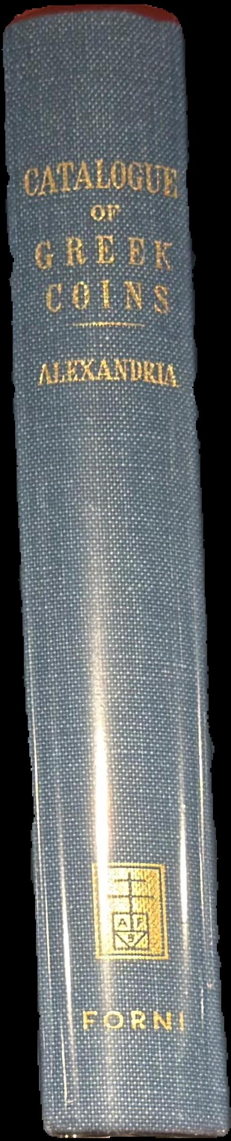 Catalogue of the coins of Alexandria and the Nomes live spine
