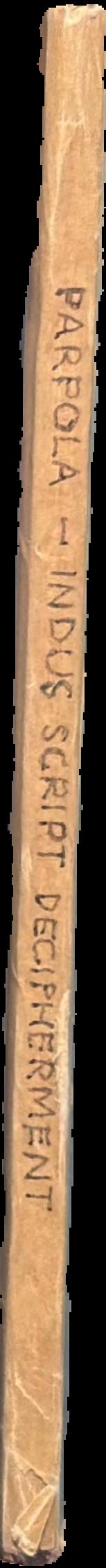 Deciphering the proto-Dravidian inscription of the Indus civilization : a first announcement live spine