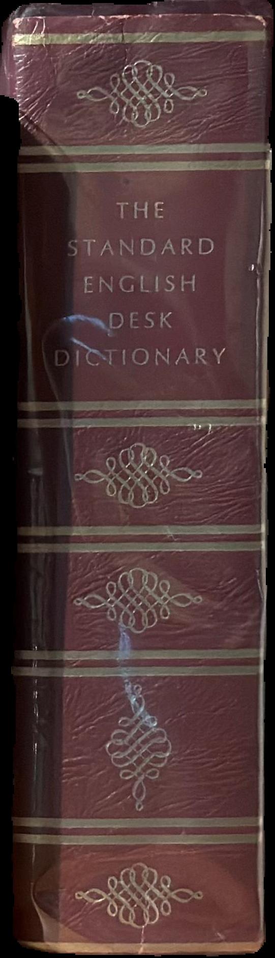 The standard English desk dictionary live spine