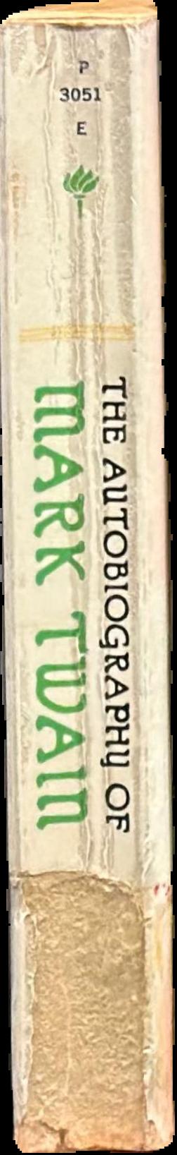The autobiography of Mark Twain live spine