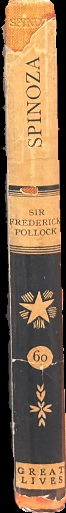 Spinoza / by Sir Frederick Pollock live spine