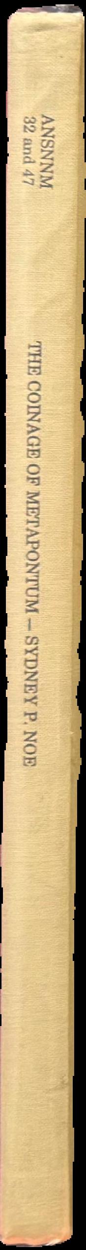 The coinage of Metapontum : parts 1 and 2 live spine