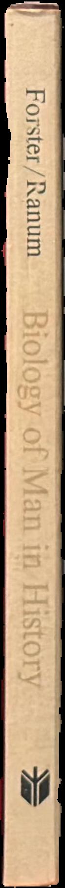 Biology of man in history : selections from the Annales Economies, Societes, Civilisations live spine