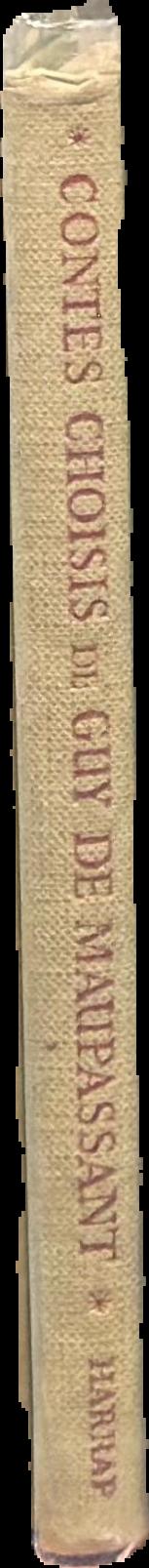 Contes choisis de Guy de Maupassant live spine