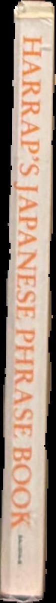 Harrap's Japanese phrase book live spine