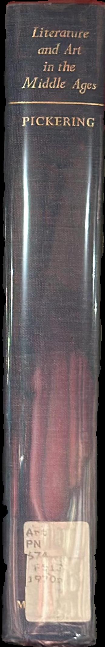 Literature and art in the Middle Ages live spine