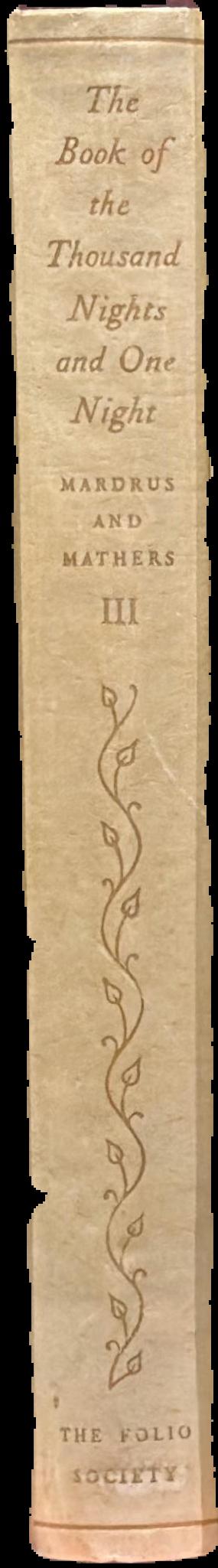 The book of the thousand nights and one night : volume III live spine