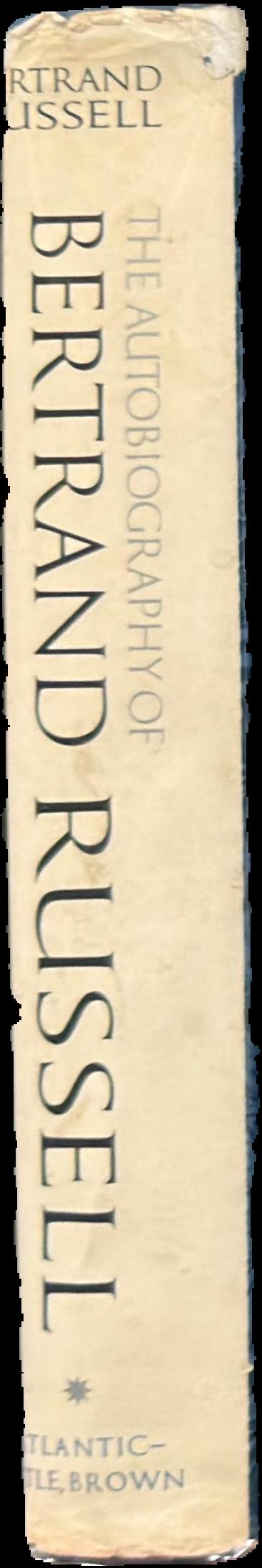 The autobiography of Bertrand Russell : 1872-1914 live spine