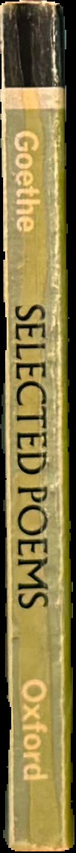 Goethe : selected poems live spine