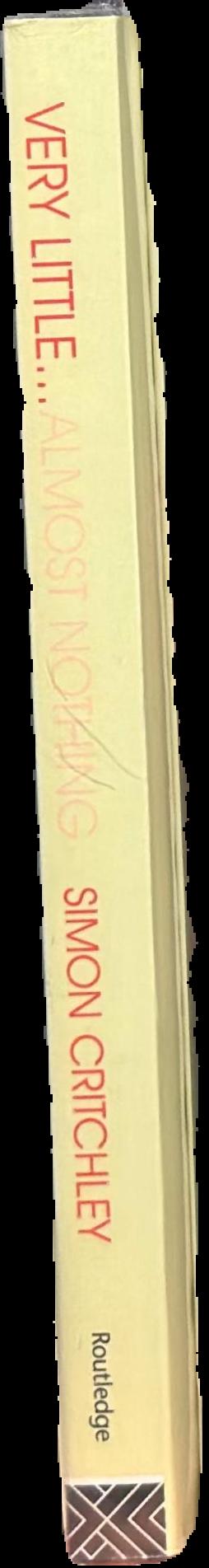 Very little … almost nothing : death, philosophy, literature live spine