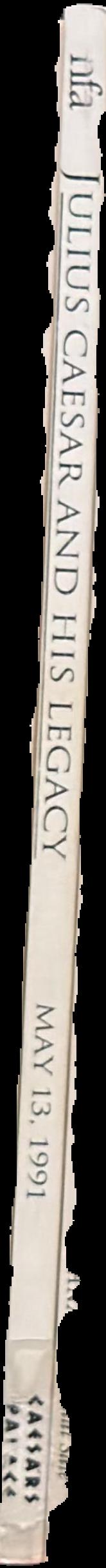 Julius Caesar and his legacy : an auction of Roman coins, May 13 1991 / Numismatic Fine Arts live spine
