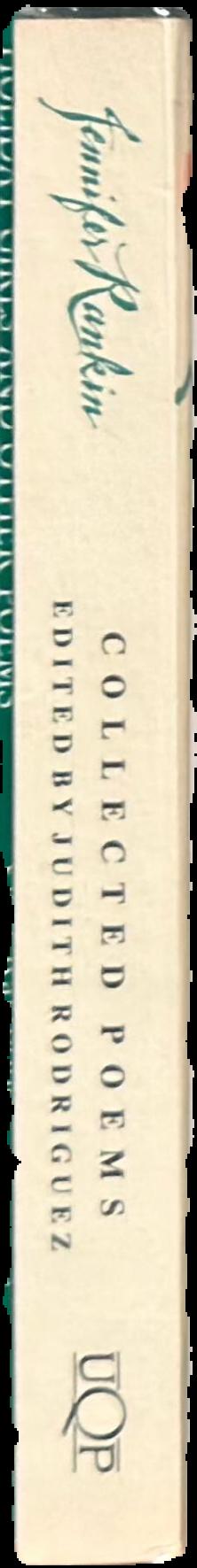 Jennifer Rankin : collected poems live spine