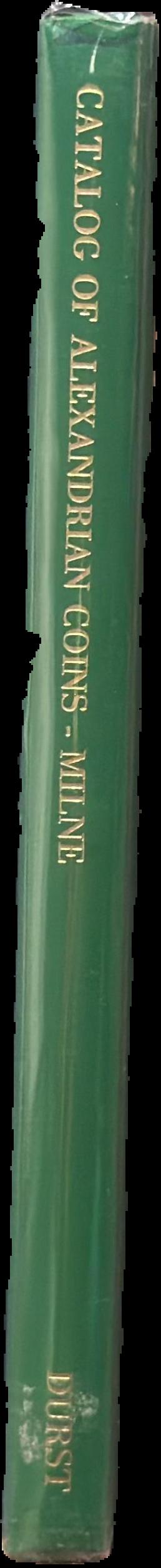 Catalogue of Alexandrian coins live spine