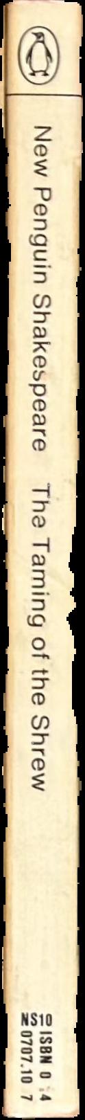 The taming of the shrew / William Shakespeare live spine