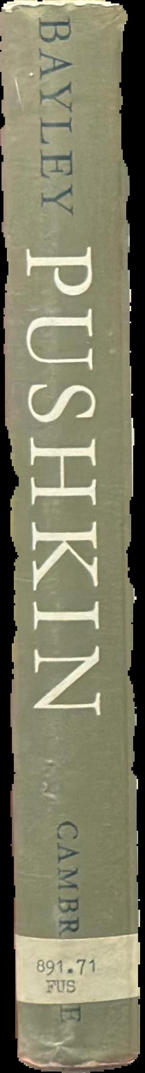 Pushkin : a comparative commentary live spine