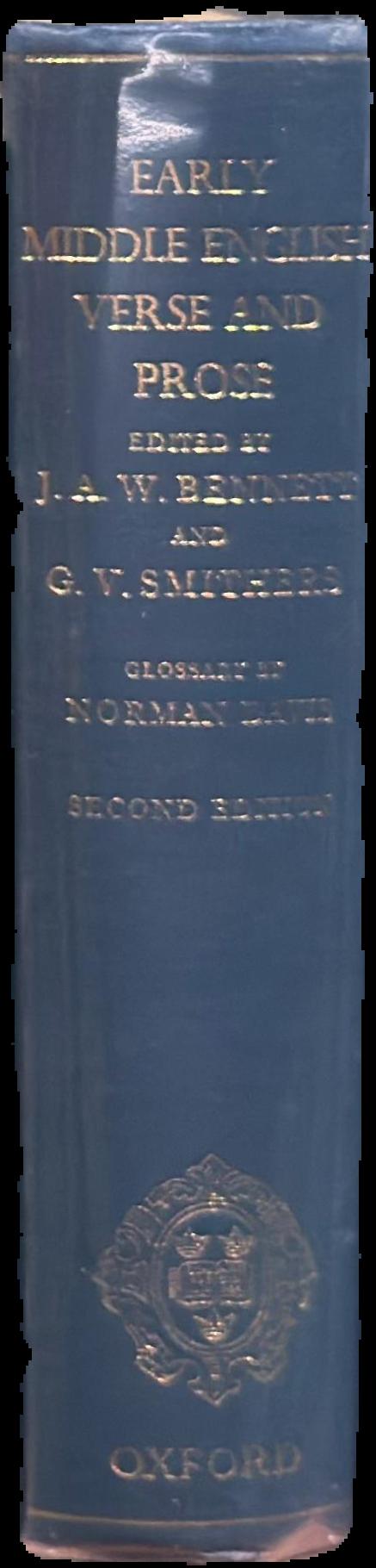 Early Middle English verse and prose live spine