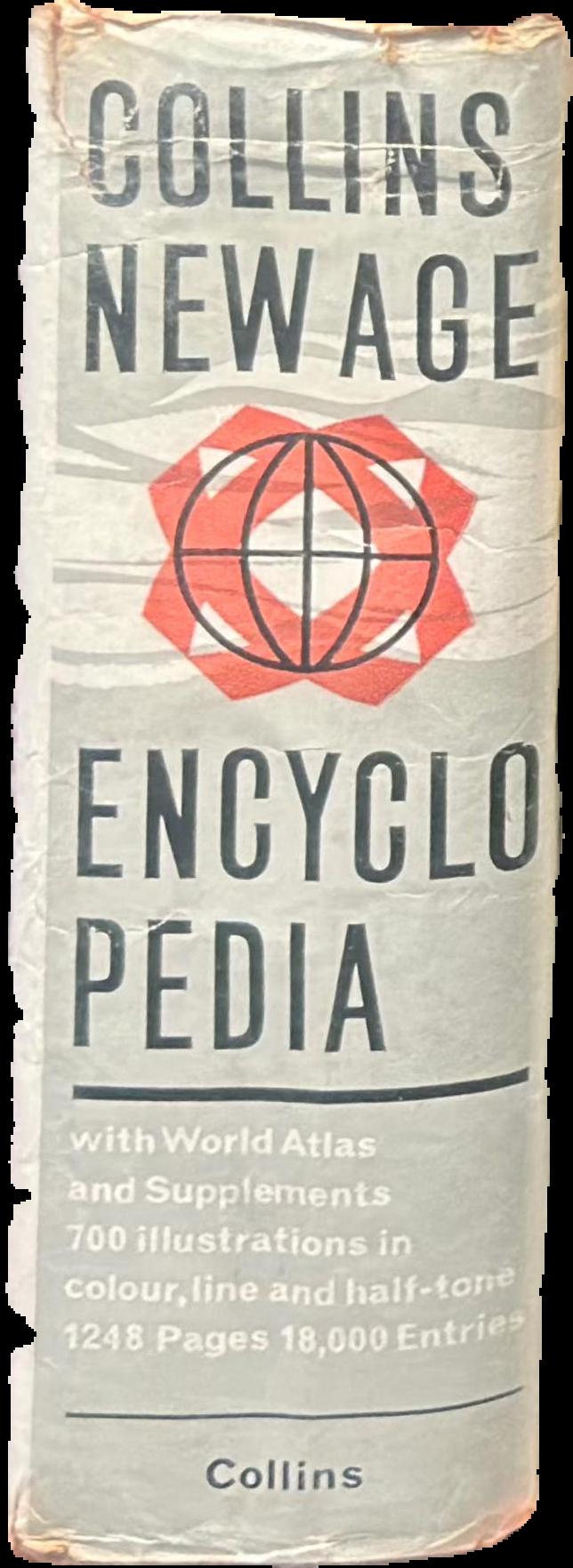 Collins new age encyclopedia, world atlas, & various supplements live spine
