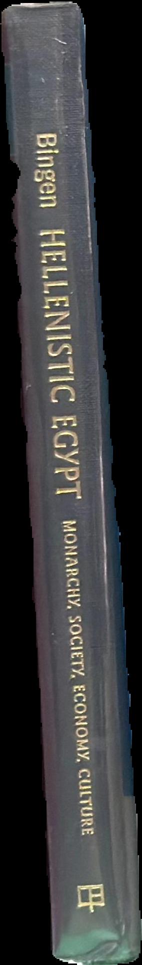 Hellenistic Egypt : monarchy, society, economy, culture live spine