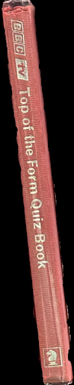 BBC TV top of the form bumper quiz book live spine
