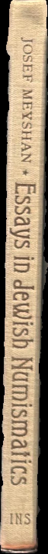 Essays in Jewish numismatics live spine