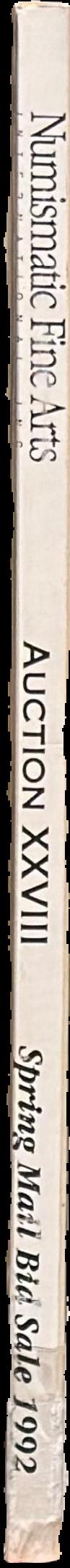 Auction XXVIII Spring mail bid sale 1992 : ancient Greek, Roman & Byzantine coins / Numismatic Fine Arts live spine