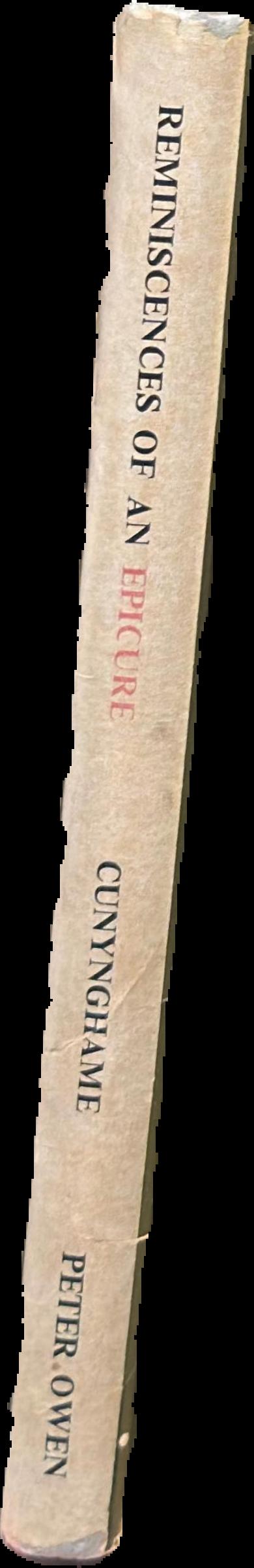Reminiscences of an epicure live spine