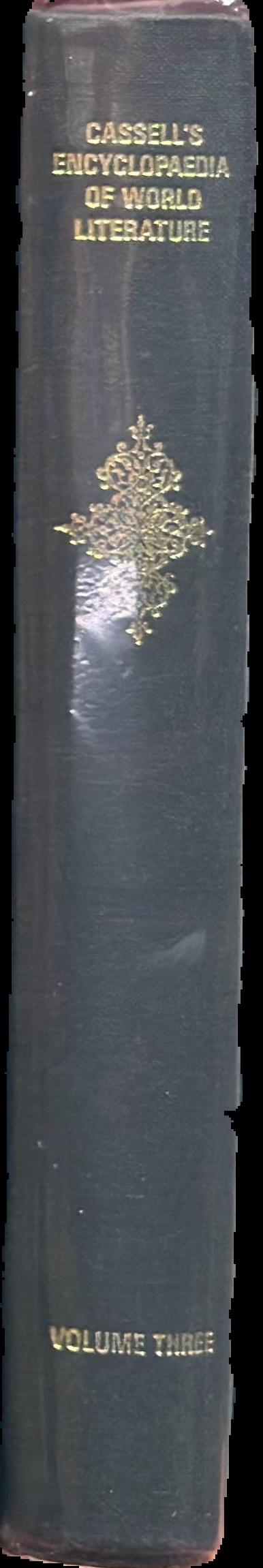 Cassell's encyclopaedia of world literature, volume three, biographies L-Z live spine