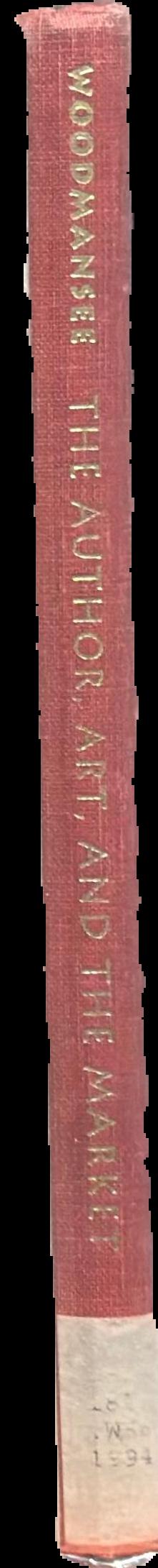 The author, art, and the market : rereading the history of aesthetics live spine