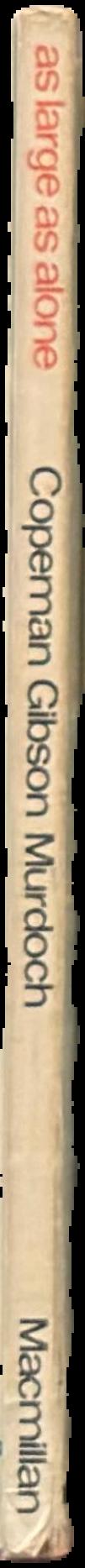 As large as alone : recent poems live spine
