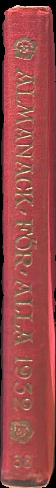 Almanack for alla : 1932 = Almanac for everyone : 1932 live spine