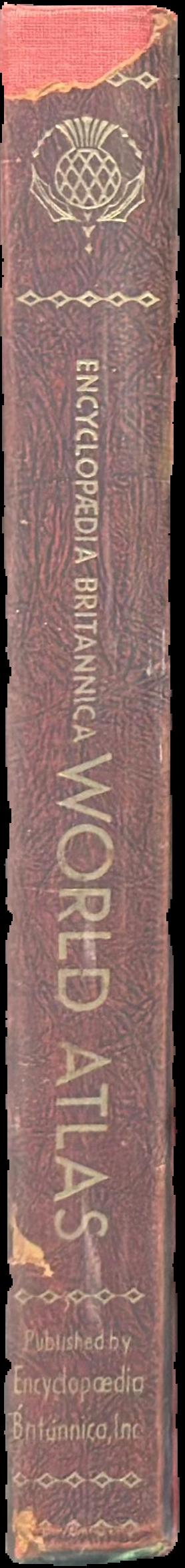 Encyclopaedia Britannica world atlas […] live spine