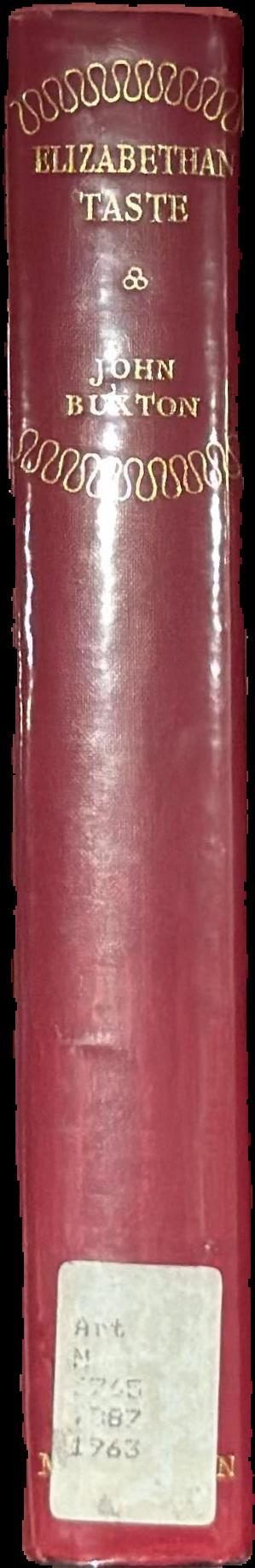 Elizabethan taste live spine