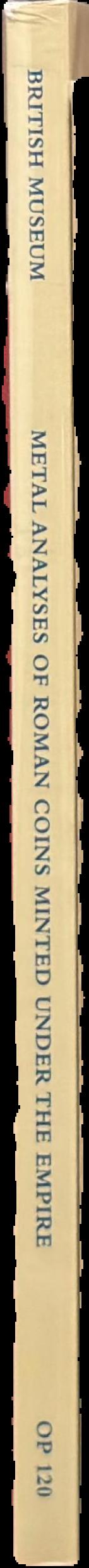 Metal analyses of Roman coins minted under the Empire live spine