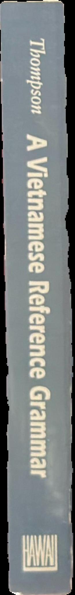 A Vietnamese reference grammar live spine