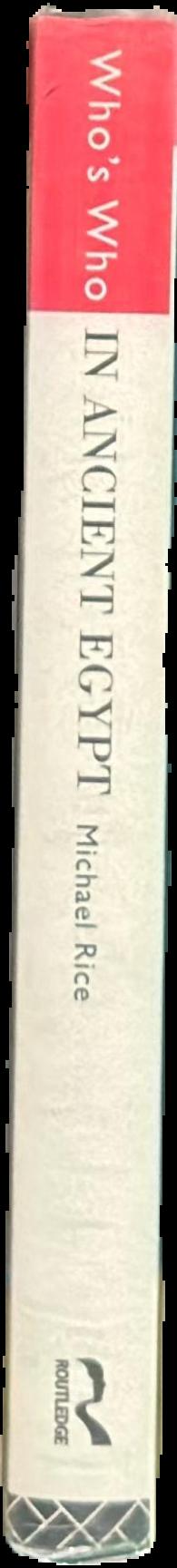 Who's who in ancient Egypt live spine