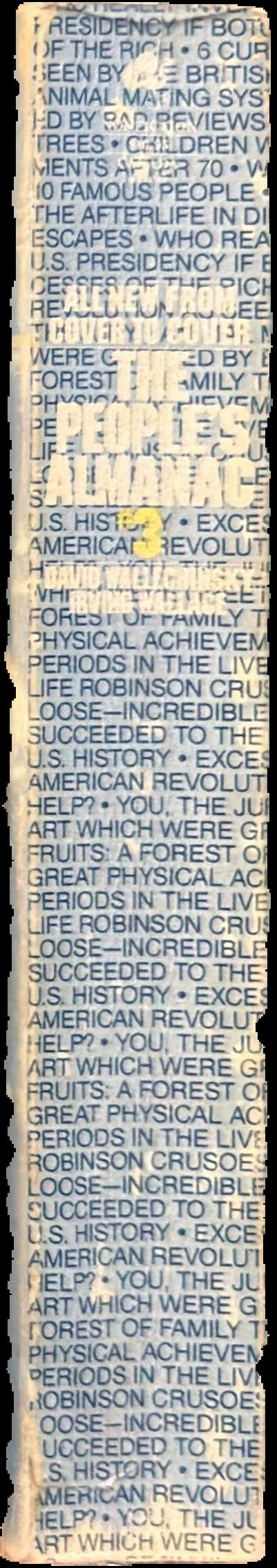 The people's almanac #2 live spine